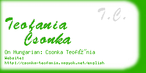 teofania csonka business card